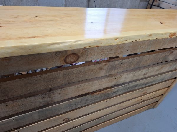 Live edge bar top