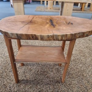 Live Edge Oak End Table