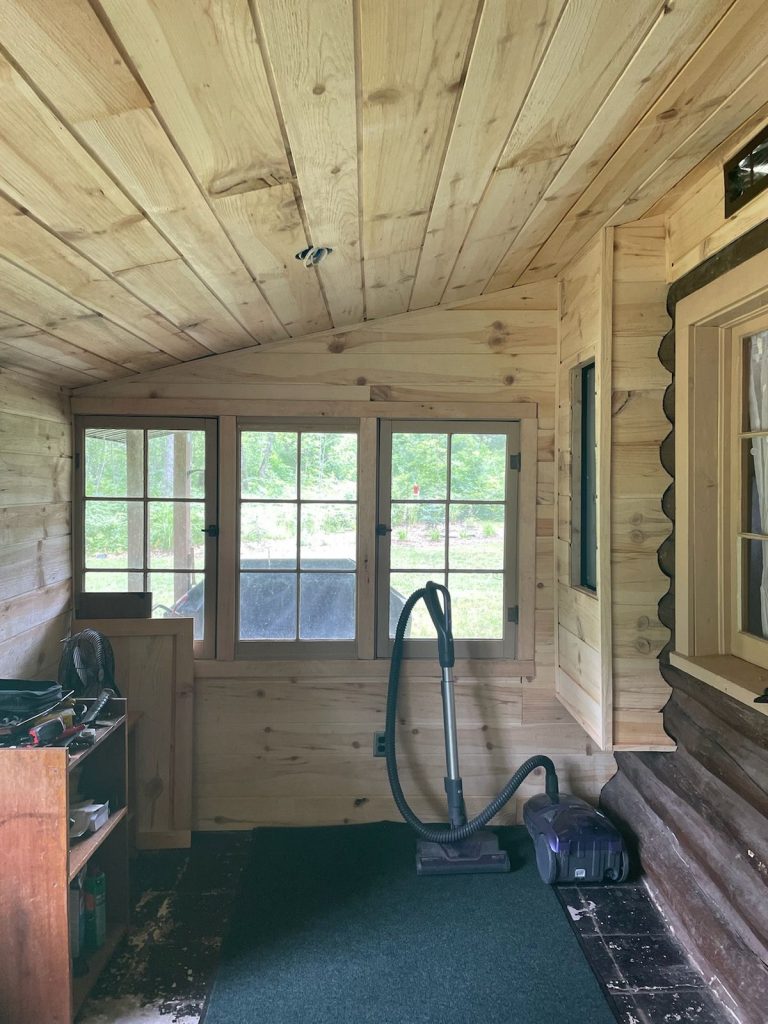 Finished Shiplap Paneling & Trim